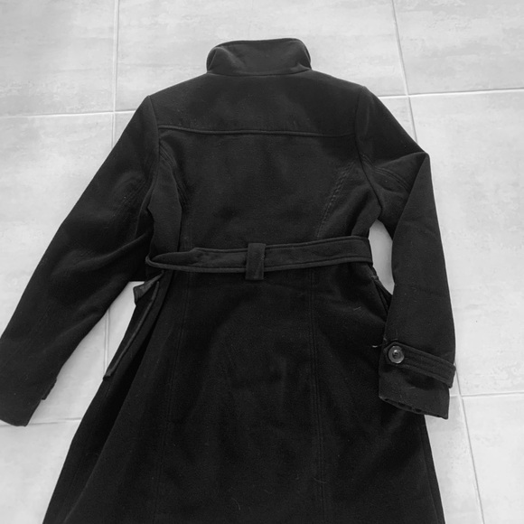 Eclipse Black Trench Coat with Belted Waist - Picture 2 of 3
